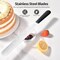 10in Cake Icing Spatula: Flexible Decorating Frosting Knife with Straight Thinner Stainless Steel Blade, Smooth Spreading Tools with Comfortable PP Handle for Cookie, Cream, Cupcake (Black)